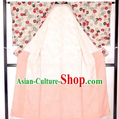 Japan Traditional Formal Costume Painted Furisode Kimono Yukata Dress for Women