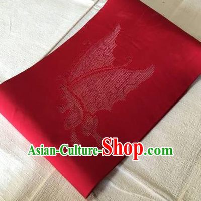 Traditional Japanese Kimonos Embroidered Butterfly Belts Yukata Brocade Waistband for Women