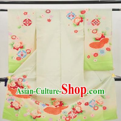 Japan Palace Kimono Traditional Furisode Kimonos Yukata Dress Formal Costume for Women