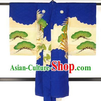 Japanese Mikado Vintage Kimono Formal Costume Haori Hakama Apparel Yukata Costume for Men