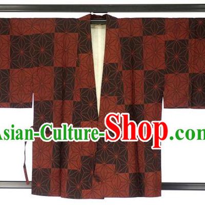 Japanese Ancient Kimono Costume Traditional Wafuku Hakama Haori Shirts for Men