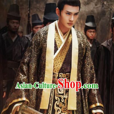 Chinese Southern and Northern Dynasties Swordswoman Costume Ancient Knight-Errant Hanfu Clothing for Men