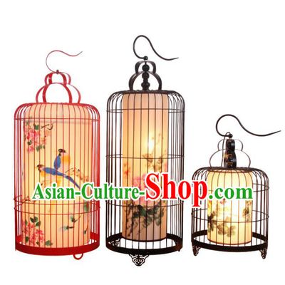 Handmade Traditional Chinese Ancient Palace Lantern Ceiling Lanterns Hanging Birdcage Lanern