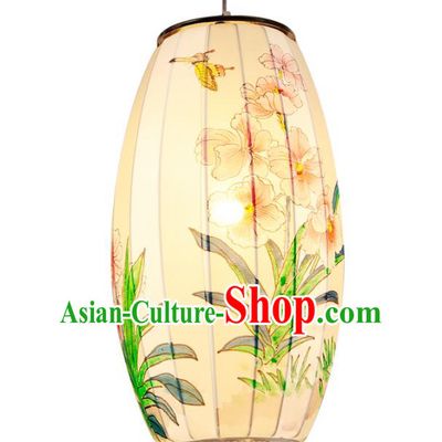 Traditional Chinese Ancient Palace Lantern Hand Painting Ceiling Lanterns Hanging Lanern