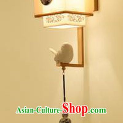 Handmade Traditional Chinese Lantern China Style Wall Lamp Golden Frame Electric Palace Lantern