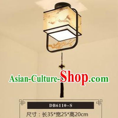 Traditional Chinese Handmade Lantern Classical Wintersweet Ceiling Lamp Ancient Lanern