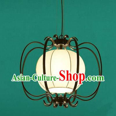 Traditional China Handmade Lantern Ancient Hanging Iron Lanterns Palace Ceiling Lamp