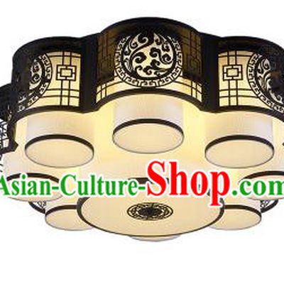 China Handmade iron Black Ceiling Lantern Traditional Ancient Lanterns Palace Lamp