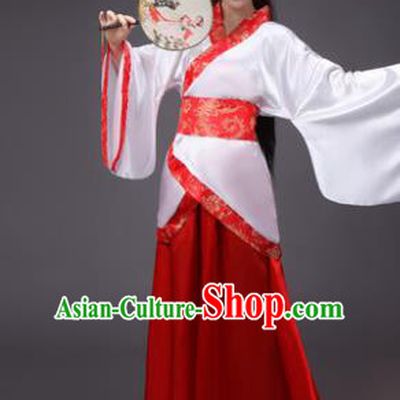 China Ancient Han Dynasty Princess Wedding Hanfu Dress Clothing for Women
