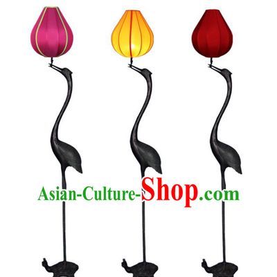 Asian China Handmade Floor Lanterns Traditional Ancient Crane Palace Lantern