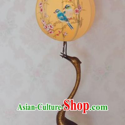 Asian China Handmade Printing Floor Lanterns Traditional Ancient Crane Palace Lantern