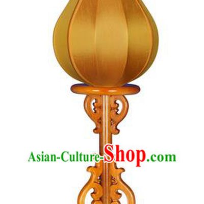 Asian China Handmade Yellow Lanterns Traditional Ancient Desk Palace Lantern