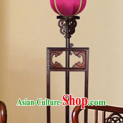 Asian China Handmade Purple Lanterns Traditional Ancient Floor Palace Lantern