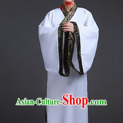 China Ancient Han Dynasty Scholar Hanfu Clothing for Men