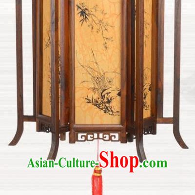 Chinese Ancient Handmade Printing Wood Palace Lanterns Traditional Hanging Lantern