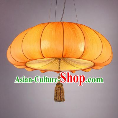 Chinese Classical Handmade Pumpkin Palace Lanterns Traditional Hanging Lantern Ancient Ceiling Lamp