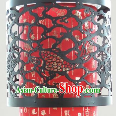 Chinese Ancient Handmade Wood Palace Lanterns Traditional Red Hanging Lantern
