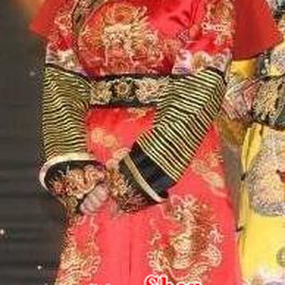 Chinese Ancient Qing Dynasty Manchu Empress Dowager Xiao Zhuang Historical Costume Embroidered Dress for Women