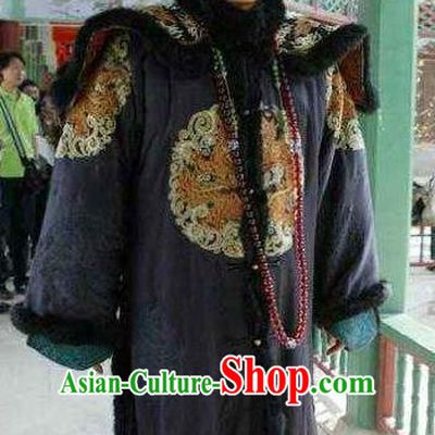 Chinese Qing Dynasty Manchu Royal Highness Historical Costume China Ancient Prince Gong Yixin Clothing