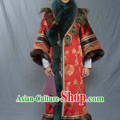 Chinese Qing Dynasty Imperial Concubine of Kangxi Historical Costume Ancient Manchu Lady Clothing for Women
