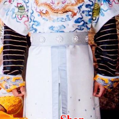 Chinese Qing Dynasty Second Prince of Kangxi Historical Costume Ancient Manchu Crown Prince Clothing for Men