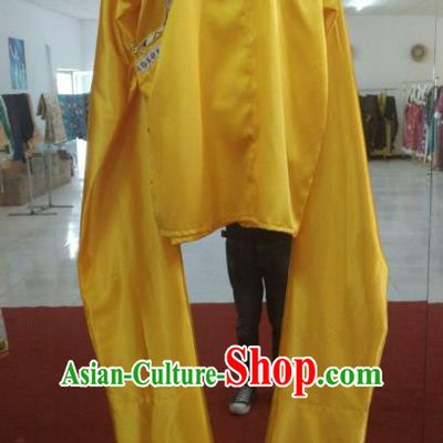 Chinese Tibetan Nationality Costume Water Sleeve Yellow Blouse, Traditional Zang Ethnic Minority Shirts Clothing for Women