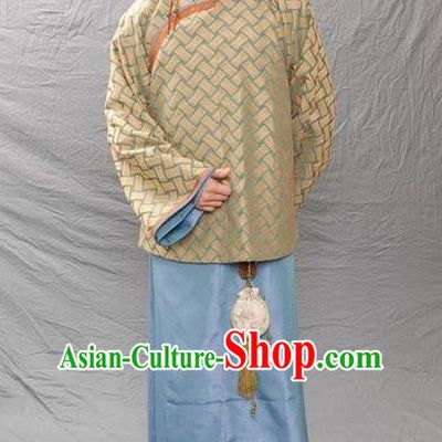 Chinese Qing Dynasty Author Li Yu Historical Costume Ancient Fictionist Clothing for Men