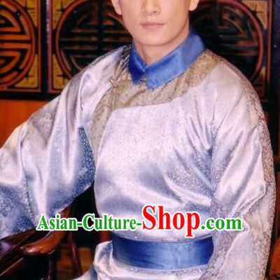 Chinese Qing Dynasty Wu Yingxiong Replica Costumes Ancient Erbprinz Historical Costume for Men