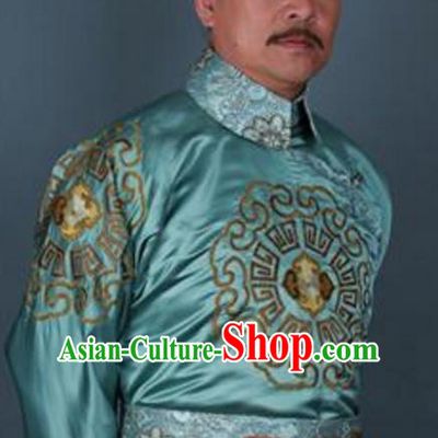 Chinese Qing Dynasty Manchu Prince Regent Chun Zhaifeng Replica Costumes for Men