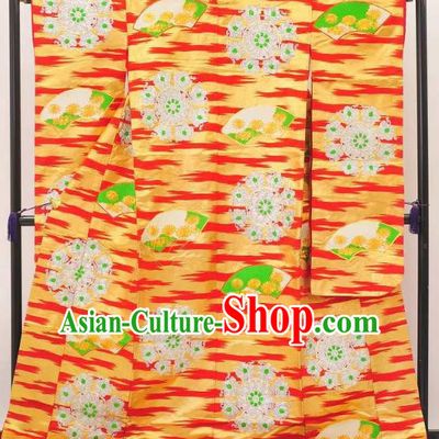 Japan Ancient Palace Furisode Kimonos Traditional Female Yukata Dress Formal Costume for Women
