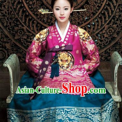 Korean Traditional Empress Palace Hanbok Clothing Korea Fashion Apparel Dress for Women