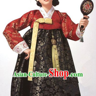 Korean Traditional Palace Clothing Empress Hanbok Korea Fashion Apparel Dress for Women
