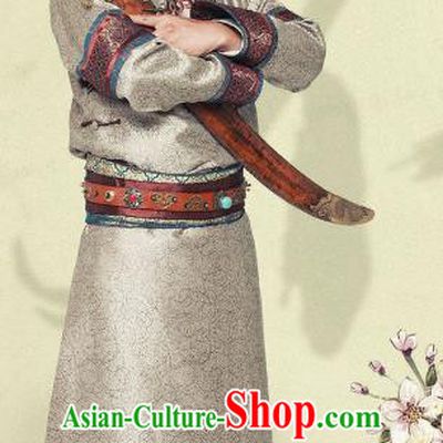 Ancient Chinese Qing Dynasty Mongolian Prince Warrior Replica Costumes for Men