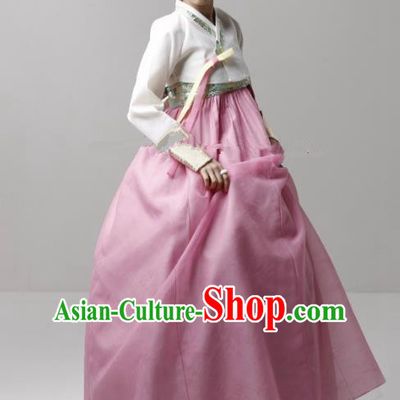 Korean Traditional Garment Palace Hanbok Fashion Apparel Costumes Bride and Bridegroom Clothing