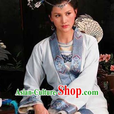 Chinese Ancient Novel Dream of the Red Chamber Young Mistress Wang Xifeng Costume and Headpiece Complete Set