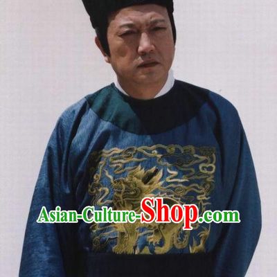 Chinese Ancient Minister Costume Ming Dynasty Eunuch Liu Jin Chenhao Clothing for Men
