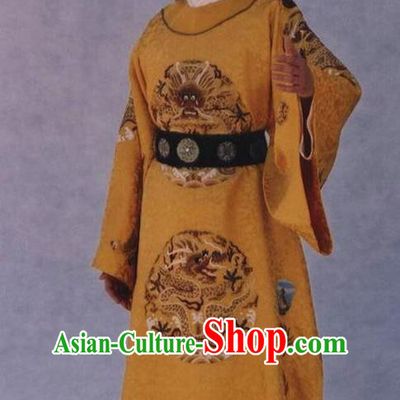 Chinese Ancient Emperor Costume Ming Dynasty Zhengde Emperor Zhu Houzhao Imperial Robe for Men