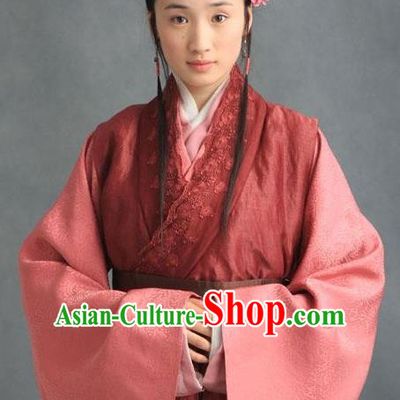 Chinese Ancient Novel Character A Dream in Red Mansions Maidservants Xiren Costume for Women