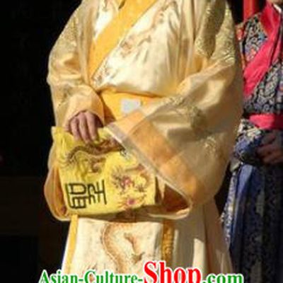 Chinese Ancient Ming Dynasty Crown Prince of Emperor Jiajing Clothing for Men
