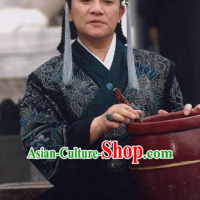 Chinese Ancient Ming Dynasty Court Eunuch Liu Jin Embroidered Clothing for Men