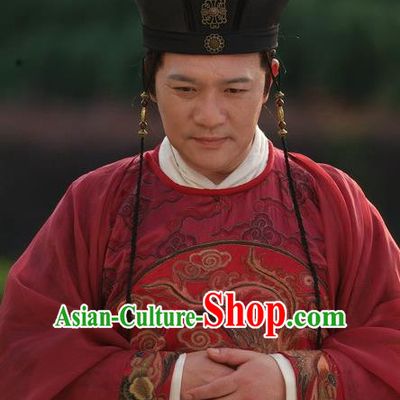 Chinese Ancient Ming Dynasty Court Eunuch Liu Jin Embroidered Clothing for Men