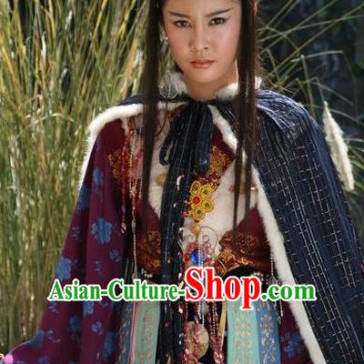 Chinese Ancient Novel Journey to the West Fairy Princess Iron Fan Dress Costume for Women