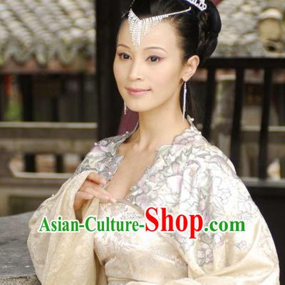 Chinese Ancient Novel Journey to the West Girl Country Queen Embroidered Costume for Women