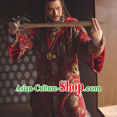 Traditional Chinese Ancient Ming Dynasty Swordsman Embroidered Replica Costume for Men