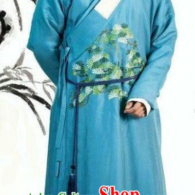 Traditional Chinese Ancient Ming Dynasty Scholar Nobility Childe Replica Costume for Men