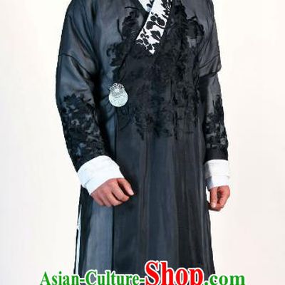 Traditional Chinese Ancient Ming Dynasty Milord Businessman Replica Costume for Men