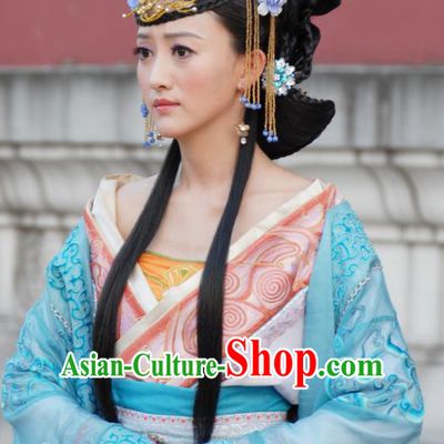 Ancient Chinese Ming Dynasty Queen Historical Costume Embroidered Dress Replica Costume for Women