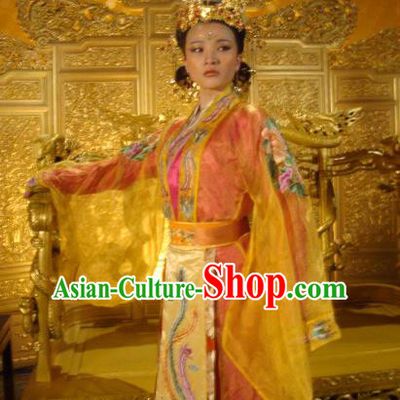 Ancient Chinese Ming Dynasty Queen Historical Costume Palace Lady Embroidered Dress Replica Costume for Women