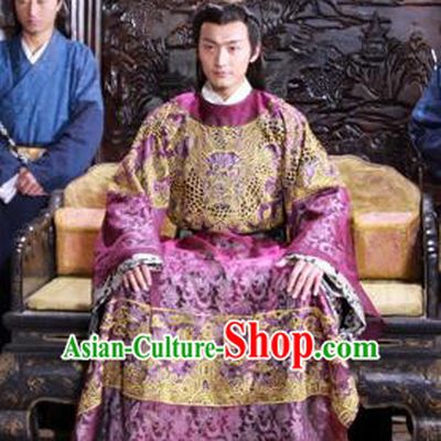 Traditional Chinese Ancient Ming Dynasty Emperor Xi Zhu Youxiao Embroidered Replica Costume for Men