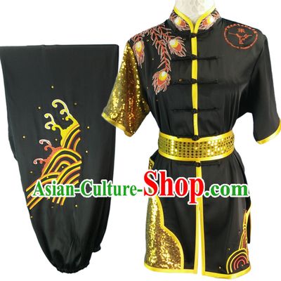 Top Changquan Nanquan Long Fist Southern Fist Phoenix Embroidery Best and the Most Professional Kung Fu Martial Arts Clothing Competition Suits